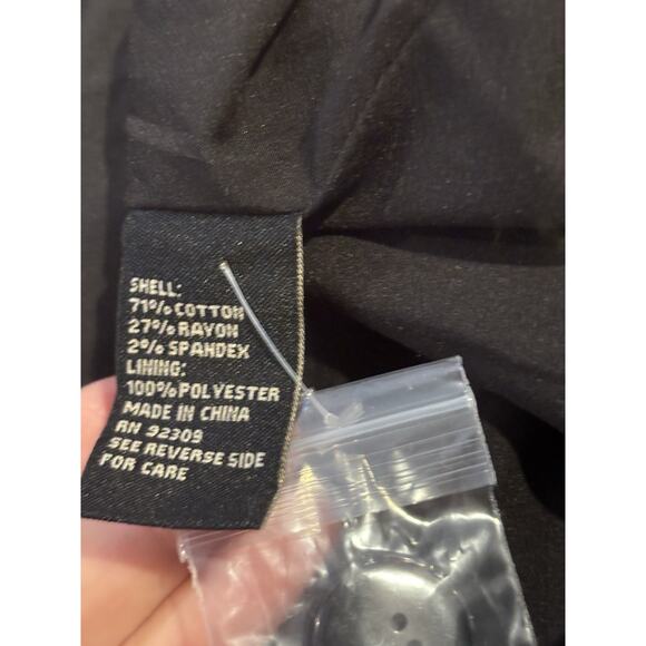 NWT Diane Gilman Black Velvet 2 Button Blazer, L - Picture 9 of 9